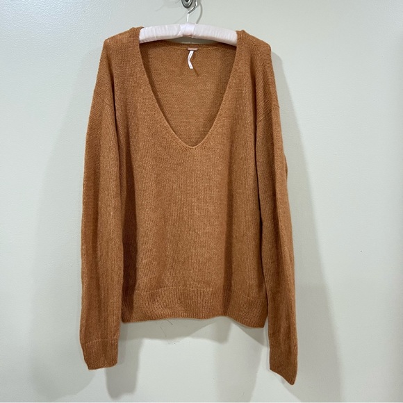 Free People Womens Gossamer Pullover Sweater Brown size XS - Picture 4 of 8